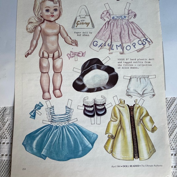 Ginny April 1984 Doll Reader Paper Doll - Picture 2 of 12